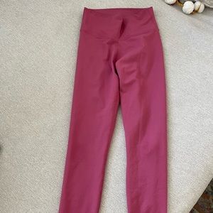 Fabletics High Rise Pink Leggings - Full Length